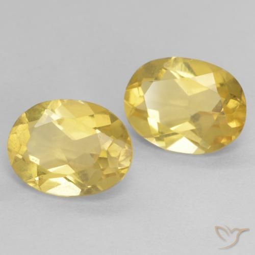 Pedras preciosas de Berilo Luz amarela natural de 2.20 ct, oval, VVS-VS