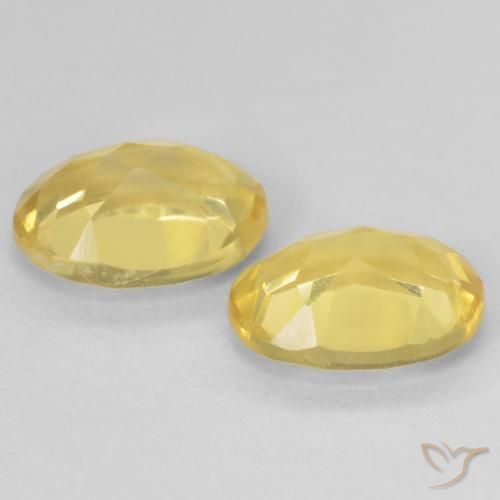 Pedras preciosas de Berilo Luz amarela natural de 2.20 ct, oval, VVS-VS