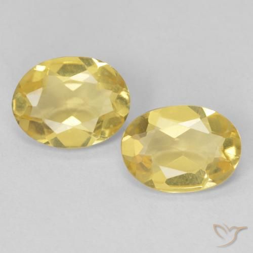 2.00ctw Natural Amarelo Dourado Claro Berilo, oval, VVS-VS