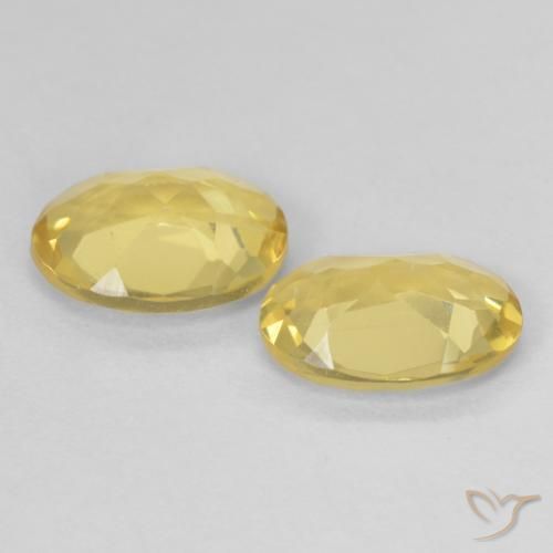 Pedras preciosas de Berilo Amarelo Dourado Claro natural de 2.00 ct, oval, VVS-VS