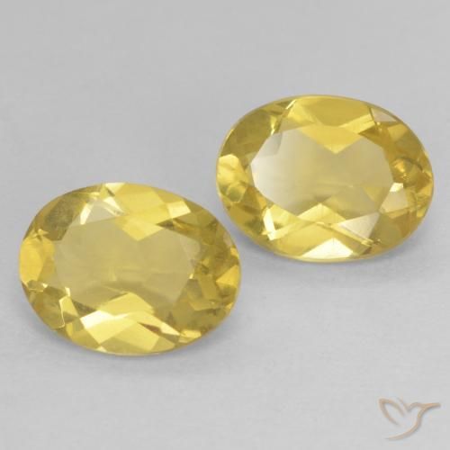 Pedras preciosas de Berilo Luz amarela natural de 2.30 ct, oval, VVS-VS