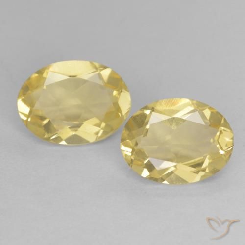 2.19ctw Natural Luz amarela Berilo, oval, VVS-VS