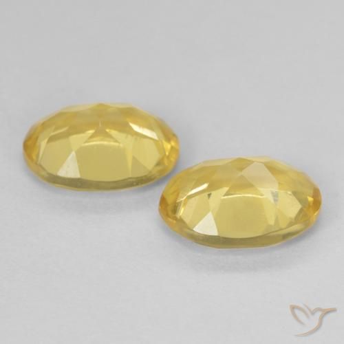 Pedras preciosas de Berilo Luz Dourada natural de 2.35 ct, oval, VVS-VS