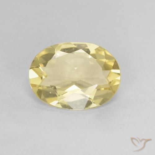 Berilo Amarelo Dourado Claro Natural 1.19ct, oval, VVS-VS