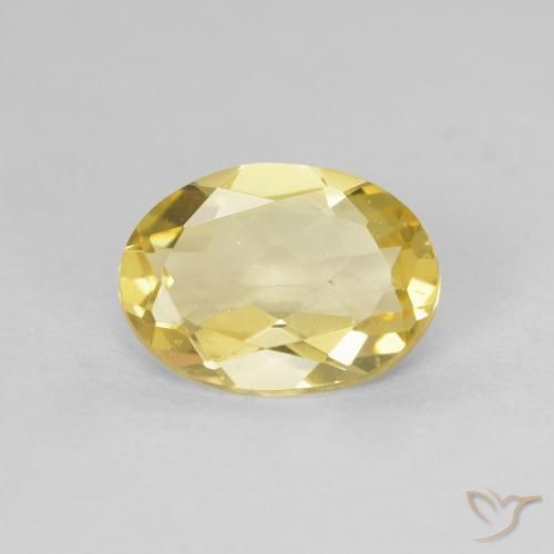 1.22ct Natural Luz amarela Berilo, oval, VVS-VS