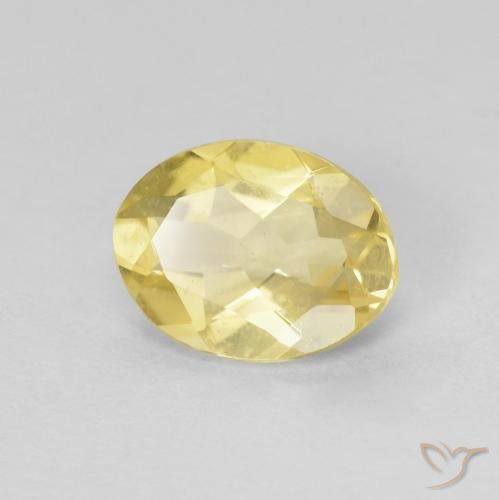 1.29ct Natural Luz amarela Berilo, oval, VVS-VS