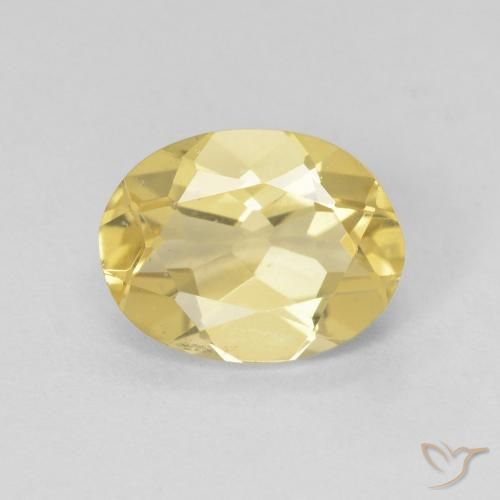1.74ct Natural Luz amarela Berilo, oval, VVS-VS