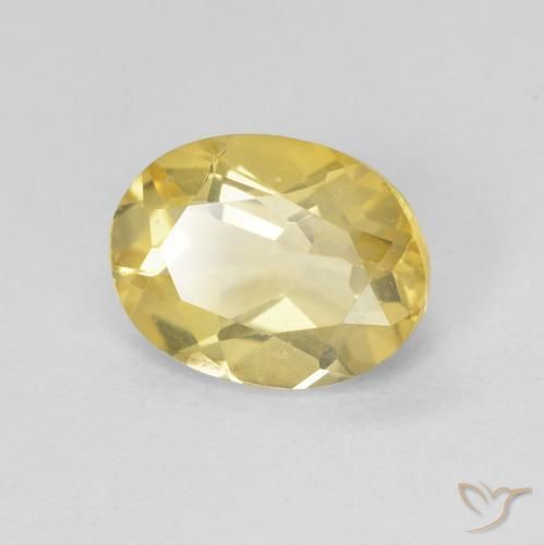 Berilo Luz amarela Natural 1.74ct, oval, VVS-VS