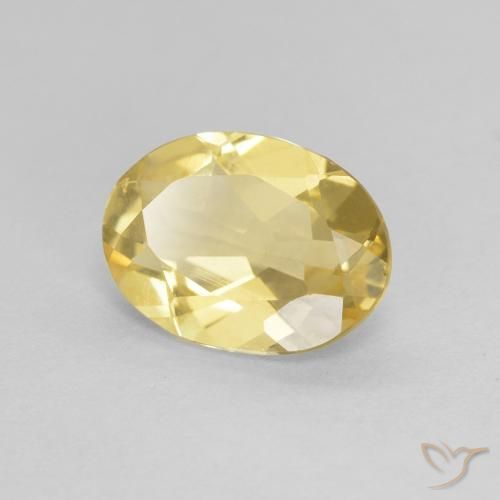 Berilo Amarelo Dourado Claro Natural 1.46ct, oval, VVS-VS