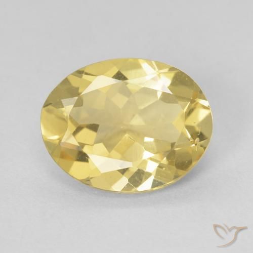 2.22ct Natural Amarelo Dourado Claro Berilo, oval, VVS-VS
