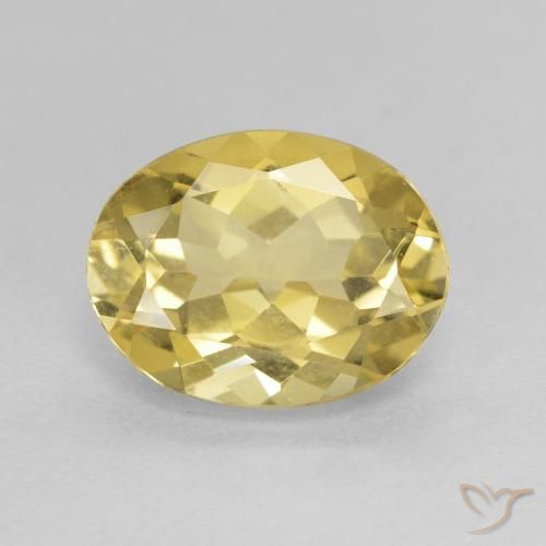 2.15ct Natural Amarelo Dourado Claro Berilo, oval, VVS-VS