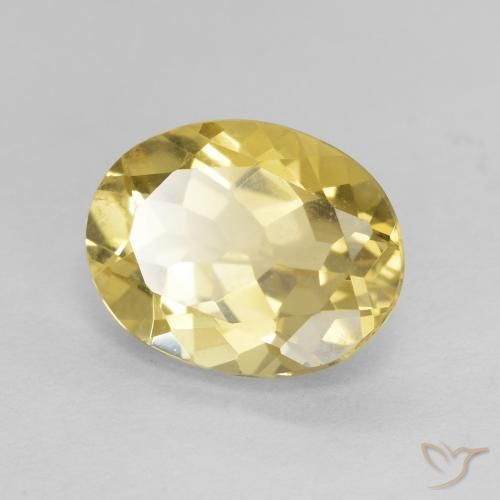 Berilo Amarelo Dourado Claro Natural 2.15ct, oval, VVS-VS
