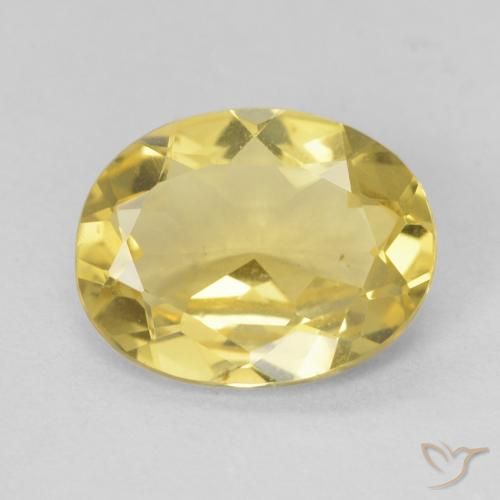 2.38ct Natural Luz amarela Berilo, oval, VVS-VS