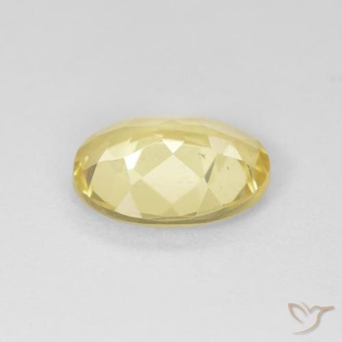 Berilo Amarelo Dijon muito claro Natural 1.33ct, oval, VS
