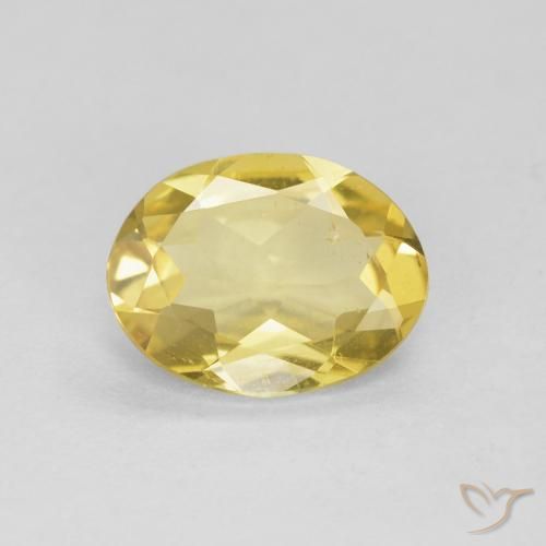 1.26ct Natural Amarelo Terroso Berilo, oval, VS