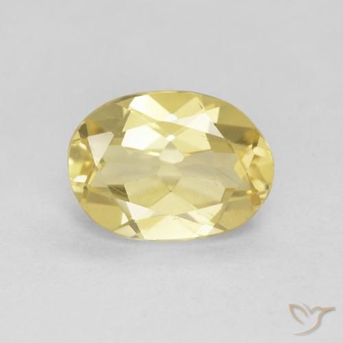 Berilo Amarelo claro Natural 1.60ct, oval, VS
