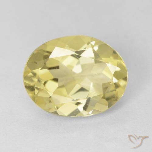 2.37ct Natural Amarelo Dijon muito claro Berilo, oval, VS