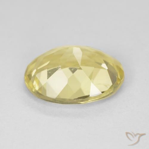 Berilo Amarelo Dijon muito claro Natural 2.37ct, oval, VS