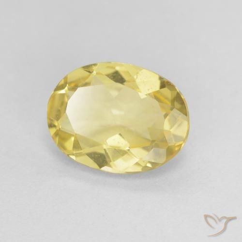 Berilo Luz amarela Natural 1.45ct, oval, VS
