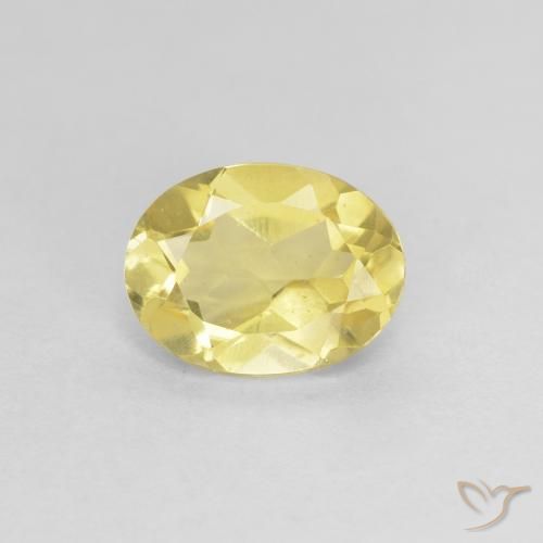 1.07ct Natural Amarelo Dijon muito claro Berilo, oval, VS