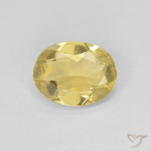 1.42ct Natural Amarelo Dourado Claro Berilo, oval, VVS