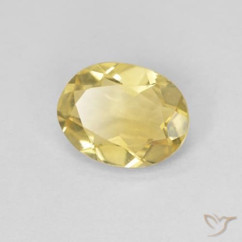 Berilo Amarelo Dourado Claro Natural 1.42ct, oval, VVS
