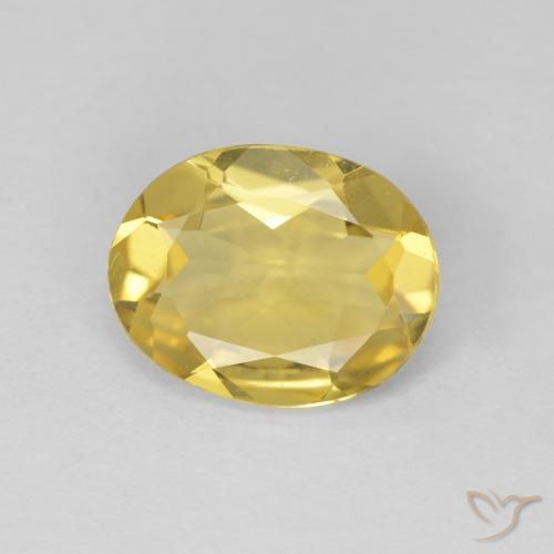 1.70ct Natural Amarelo Dourado Claro Berilo, oval, VVS