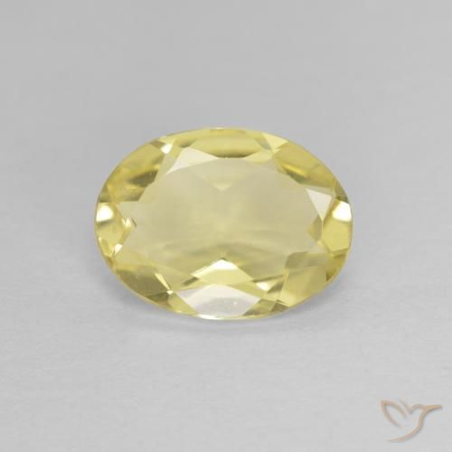 1.41ct Natural Luz amarela Berilo, oval, VVS