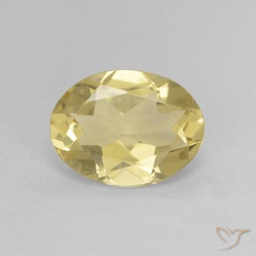 1.64ct Natural Amarelo Dourado Claro Berilo, oval, VVS