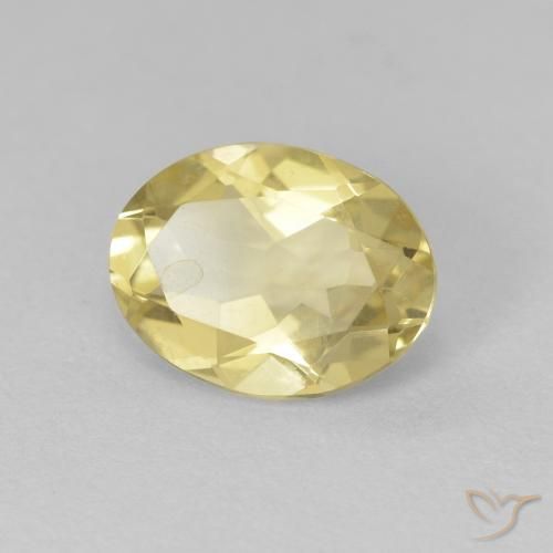 Berilo Amarelo Dourado Claro Natural 1.64ct, oval, VVS