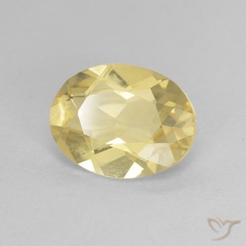 Berilo Luz amarela Natural 1.70ct, oval, VVS