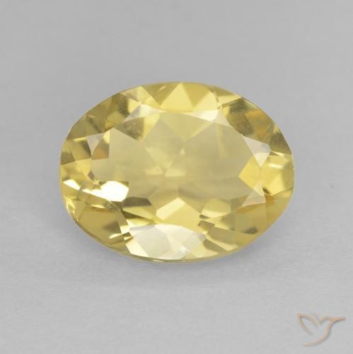 2.03ct Natural Luz amarela Berilo, oval, VVS