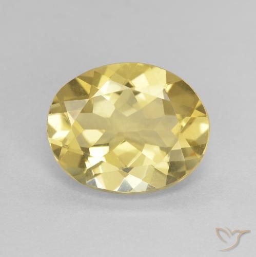 2.15ct Natural Amarelo Dourado Claro Berilo, oval, VVS