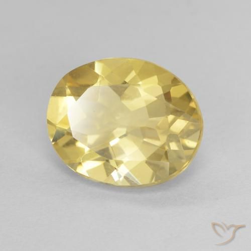 Berilo Amarelo Dourado Claro Natural 2.15ct, oval, VVS