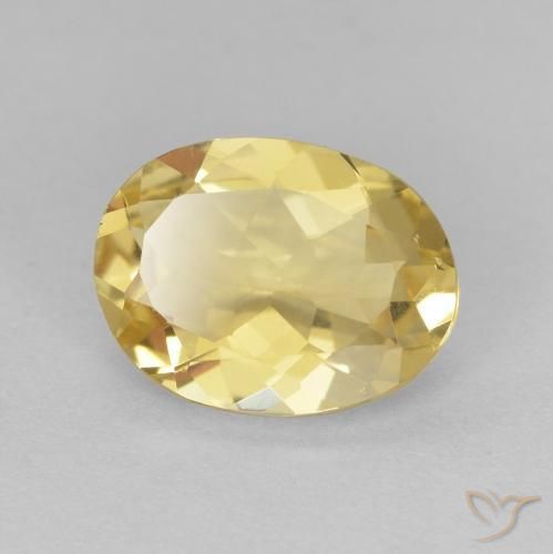 Berilo Amarelo Dourado Claro Natural 1.96ct, oval, VVS