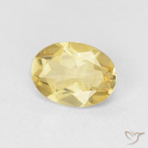 Berilo Luz amarela Natural 1.07ct, oval, VS