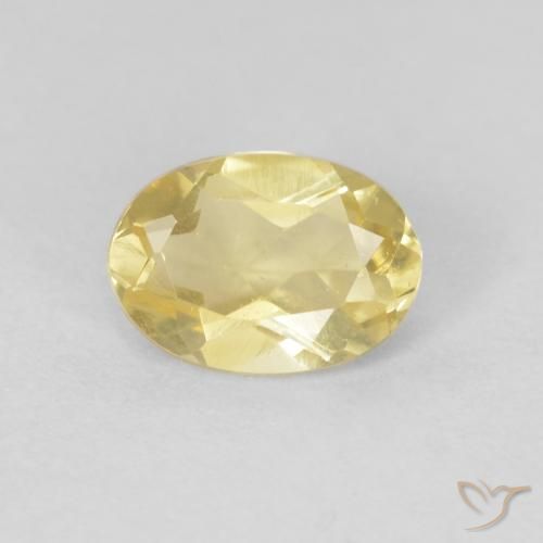 0.66ct Natural Luz Dourada Berilo, oval, VS