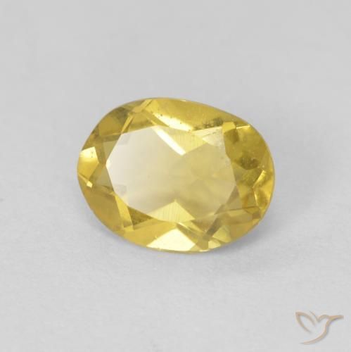 Berilo Amarelo Dourado Claro Natural 1.17ct, oval, VS