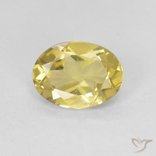 1.13ct Natural Luz Dourada Berilo, oval, VS