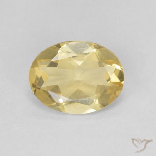 1.57ct Natural Luz Dourada Berilo, oval, VVS-VS