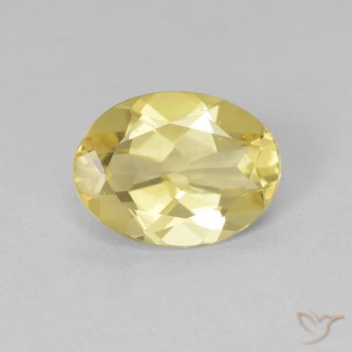 1.54ct Natural Luz Dourada Berilo, oval, VVS-VS