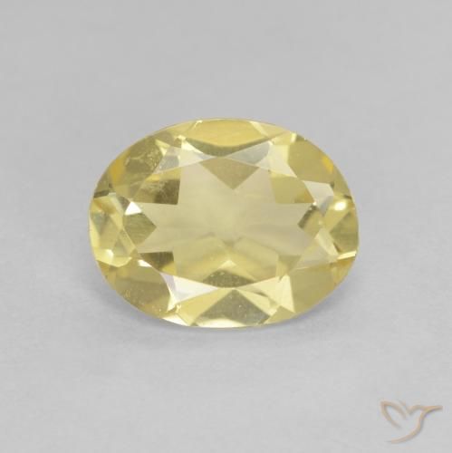 1.54ct Natural Amarelo Dourado Claro Berilo, oval, VVS-VS