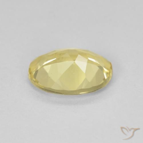 Berilo Amarelo Dourado Claro Natural 1.54ct, oval, VVS-VS