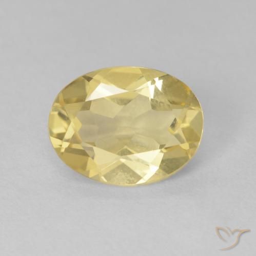 1.68ct Natural Luz amarela Berilo, oval, VVS-VS
