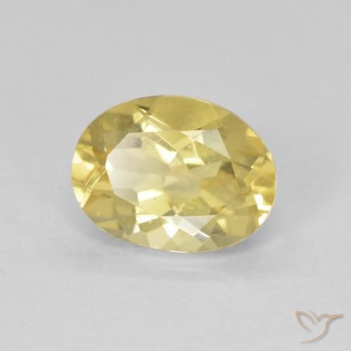 Berilo Amarelo Dourado Claro Natural 1.73ct, oval, VVS-VS