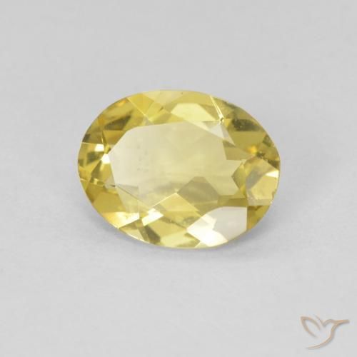 Berilo Amarelo Dourado Claro Natural 1.29ct, oval, VVS-VS