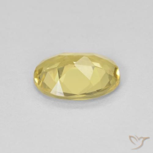 Berilo Amarelo Dourado Claro Natural 1.29ct, oval, VVS-VS