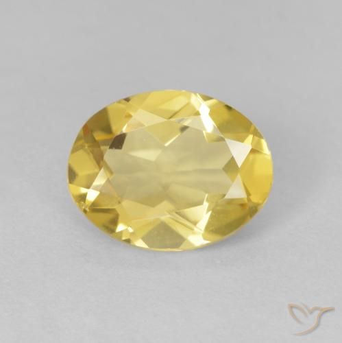 1.74ct Natural Amarelo Dourado Claro Berilo, oval, VVS-VS