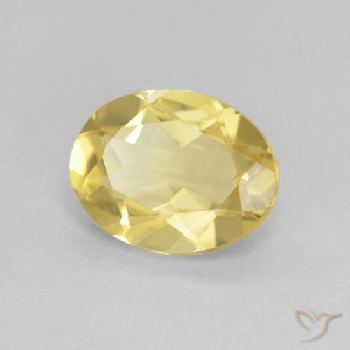 Berilo Amarelo Dourado Claro Natural 1.74ct, oval, VVS-VS