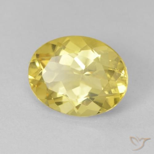 Berilo Luz amarela Natural 2.28ct, oval, VS